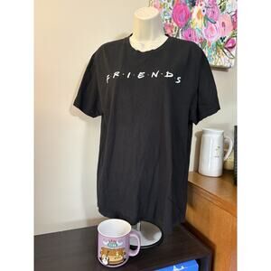 FRIENDS Tshirt Size Large and Coffee Mug Bundle Gift Set of 2 90s TV Show